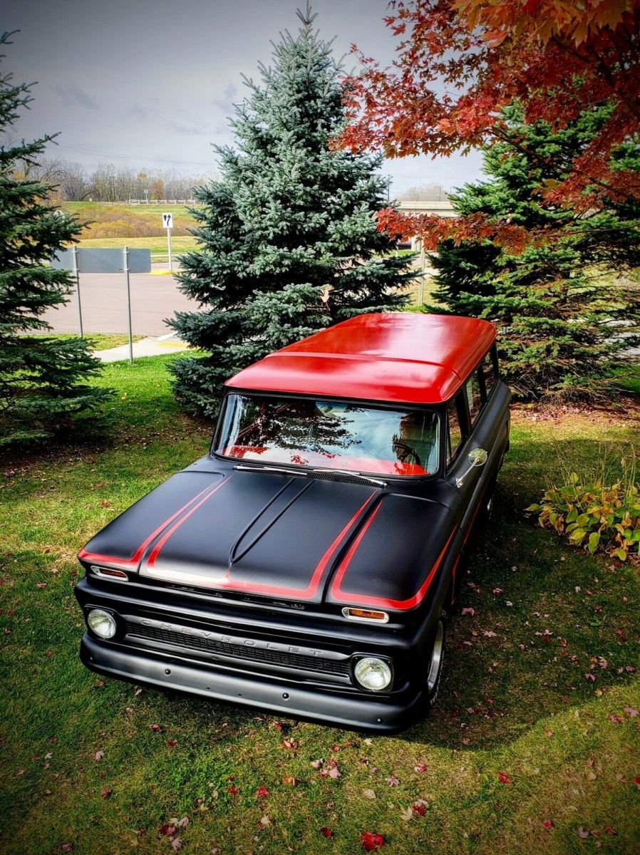 1966 Black Chevrolet Suburban SUV