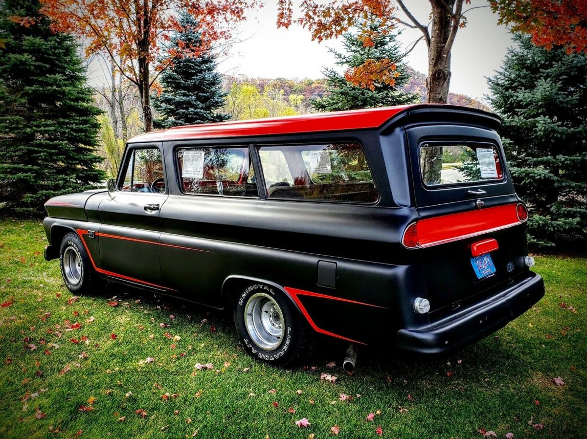 1966 Black Chevrolet Suburban SUV