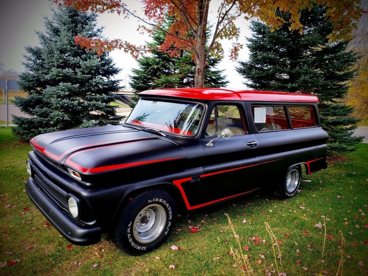 1966 Black Chevrolet Suburban SUV