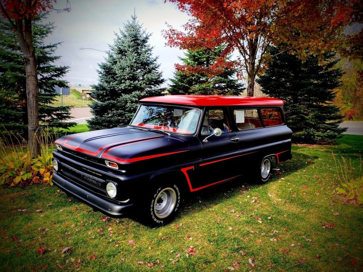 1966 Black Chevrolet Suburban SUV