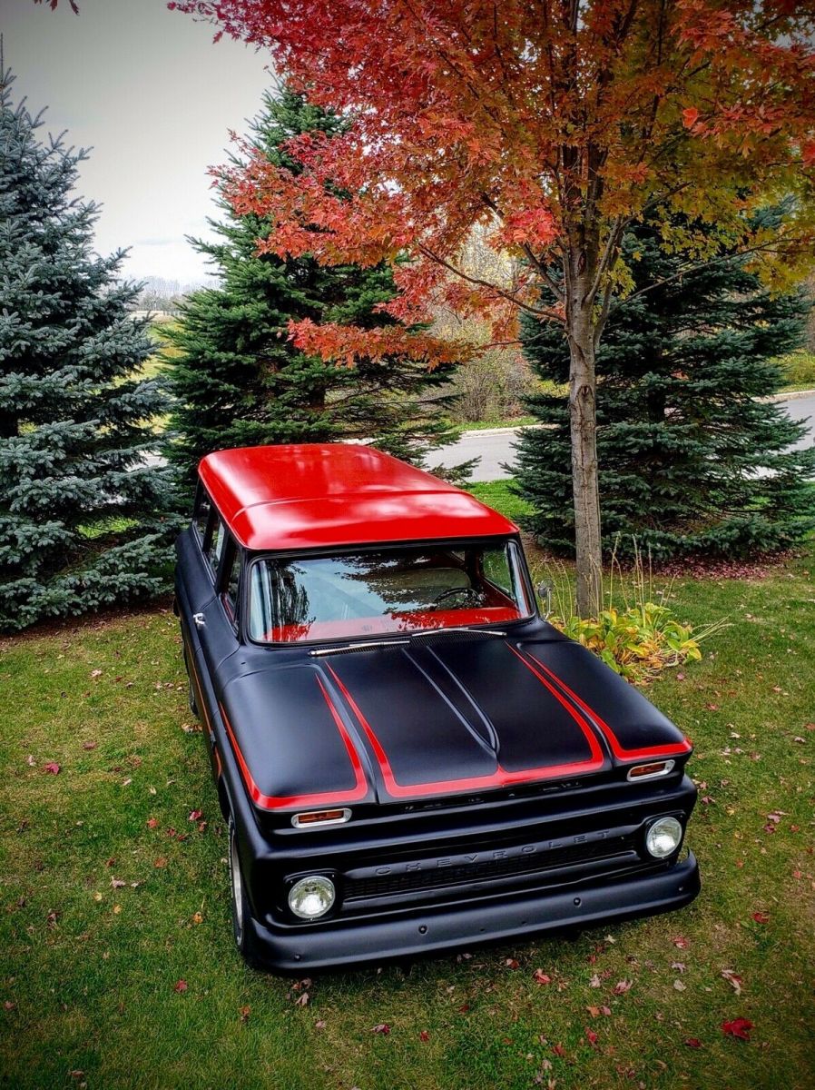 1966 Black Chevrolet Suburban SUV