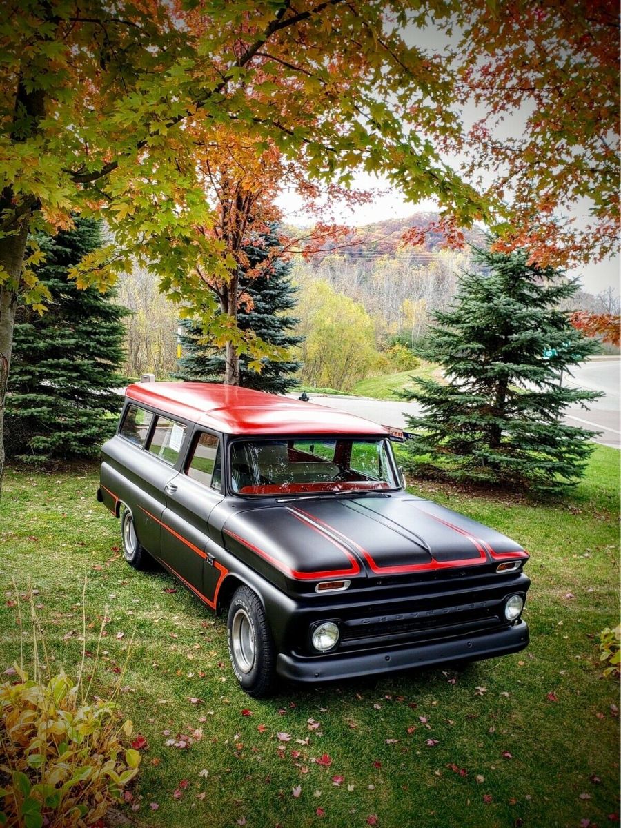 1966 Black Chevrolet Suburban SUV