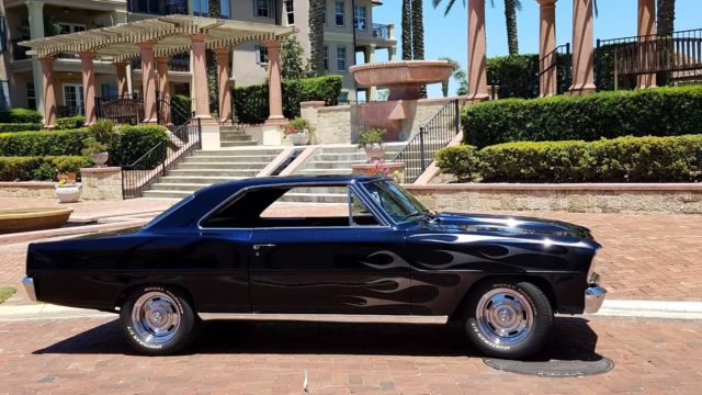 1966 Black Chevrolet Nova Coupe