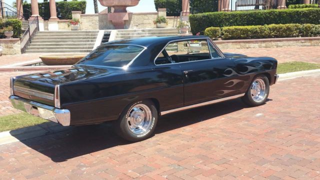 1966 Black Chevrolet Nova Coupe
