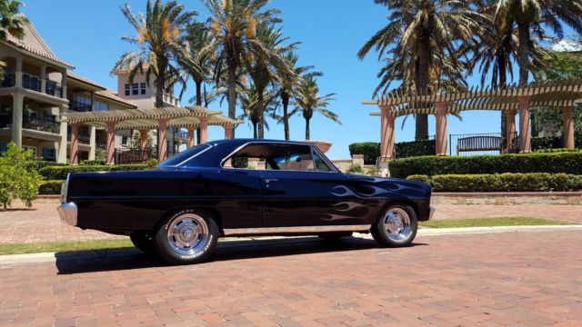 1966 Black Chevrolet Nova Coupe