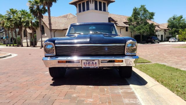 1966 Black Chevrolet Nova Coupe