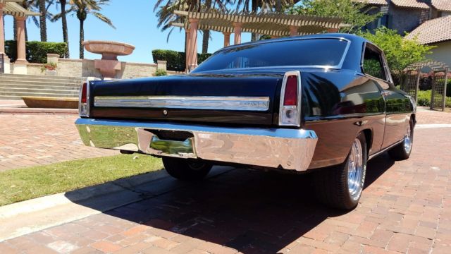 1966 Black Chevrolet Nova Coupe