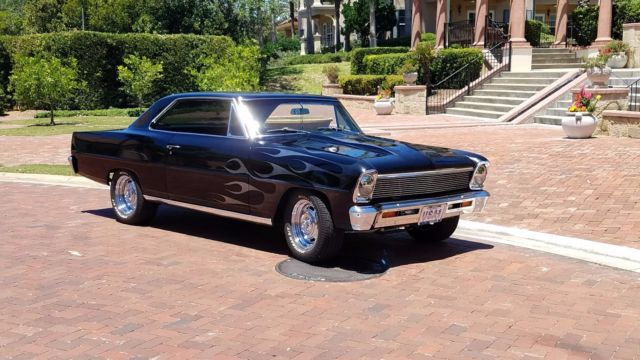 1966 Black Chevrolet Nova Coupe
