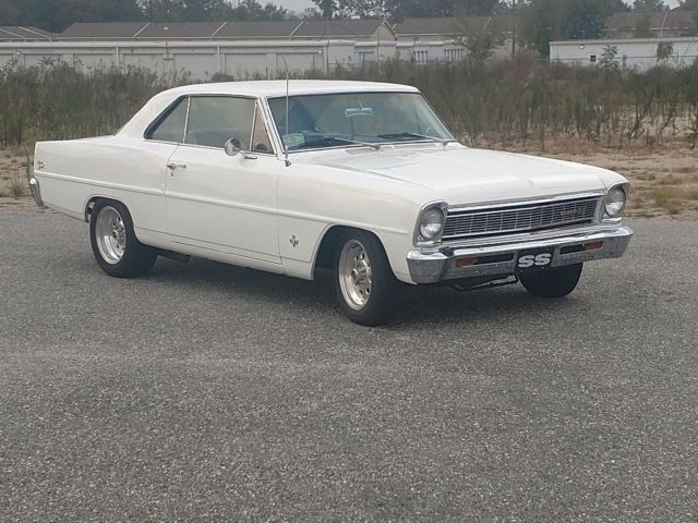 1966 White Chevrolet Nova Coupe