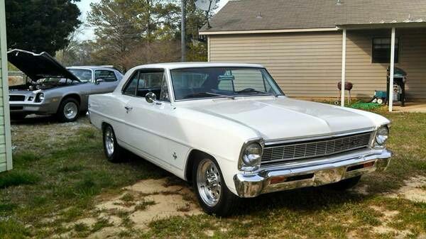 1966 White Chevrolet Nova Coupe