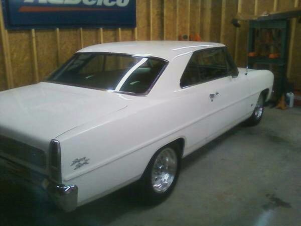 1966 White Chevrolet Nova Coupe