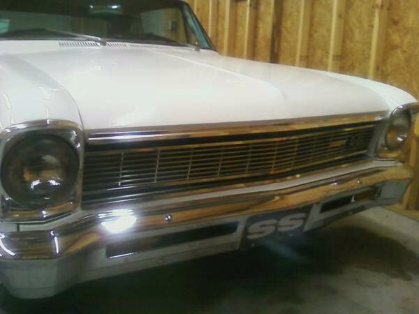 1966 White Chevrolet Nova Coupe