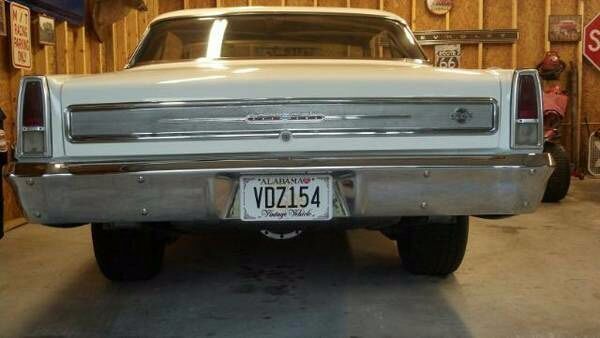 1966 White Chevrolet Nova Coupe