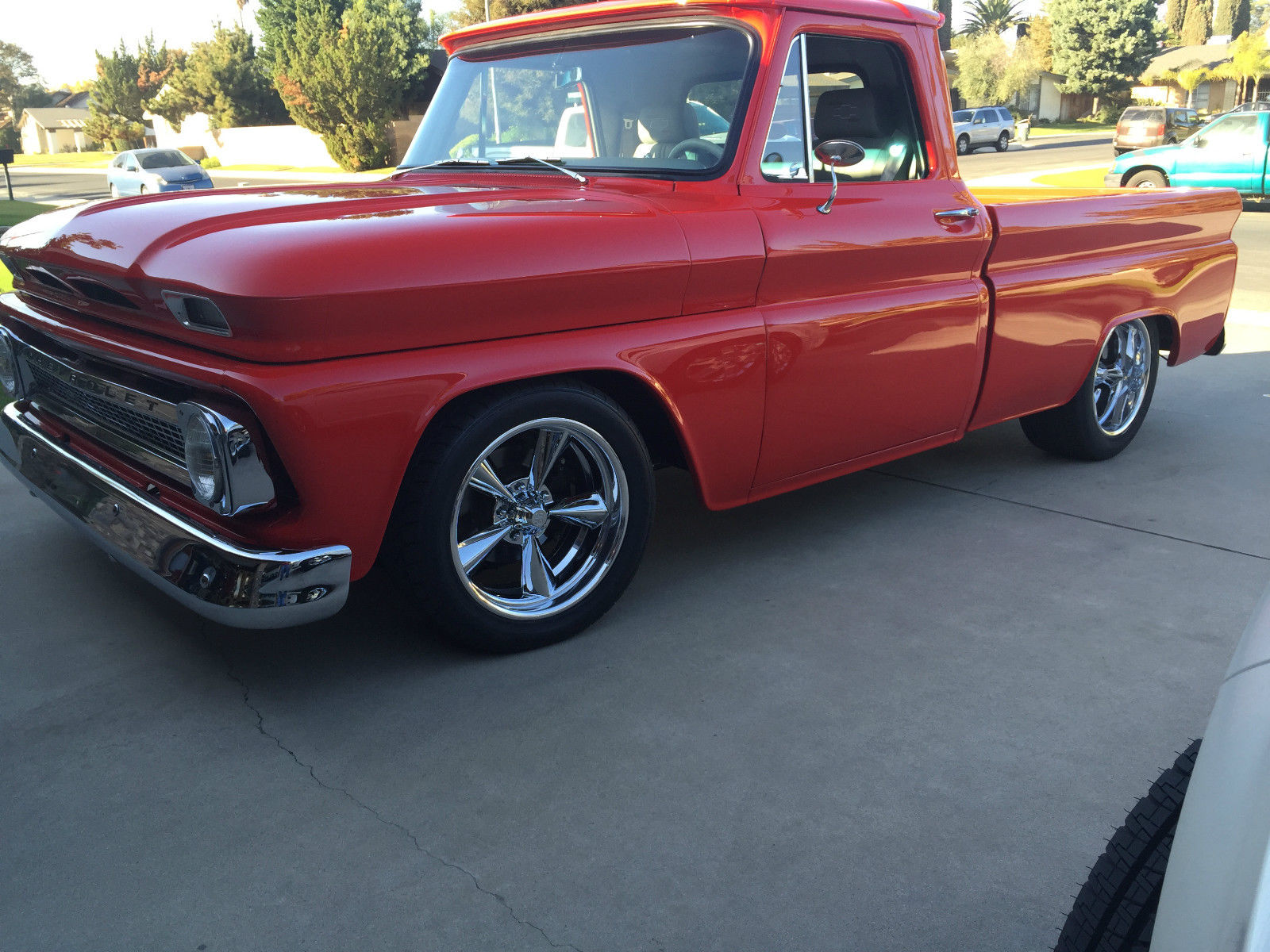 1966 Red Chevrolet C-10 Standard Cab Pickup