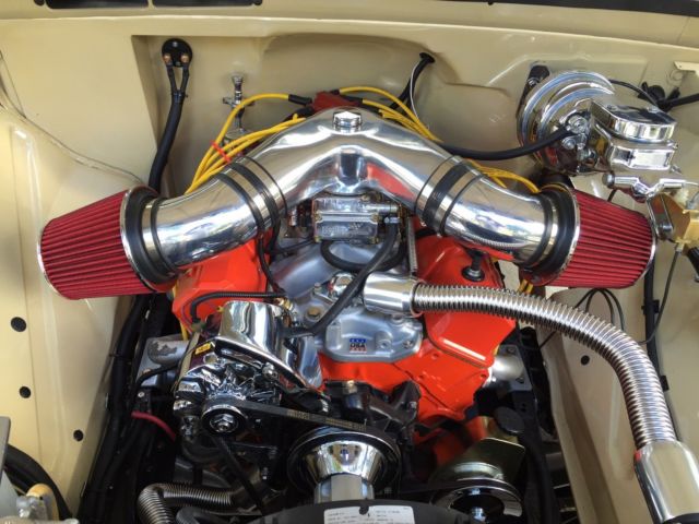 1966 beige and crimson Chevrolet C-10 fleetside long bed