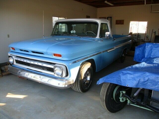 1966 Blue Chevrolet C-10 Standard Cab Pickup