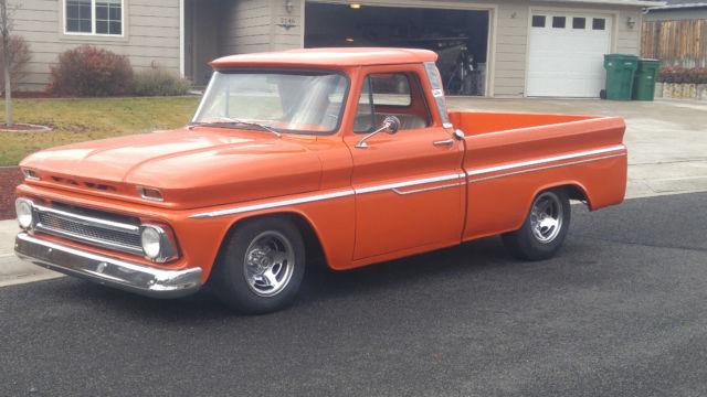 1966 Orange Chevrolet C-10 Standard Cab Pickup