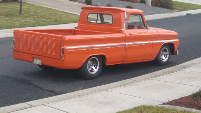1966 Orange Chevrolet C-10 Standard Cab Pickup
