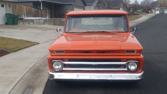 1966 Orange Chevrolet C-10 Standard Cab Pickup