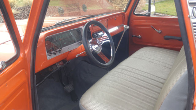 1966 Orange Chevrolet C-10 Standard Cab Pickup