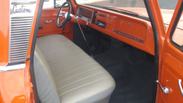 1966 Orange Chevrolet C-10 Standard Cab Pickup