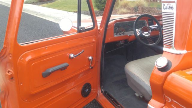 1966 Orange Chevrolet C-10 Standard Cab Pickup