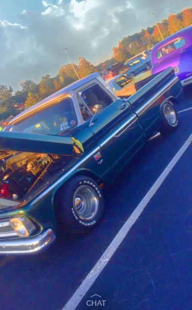 1966 Green/silver Chevrolet C-10 Fleetside