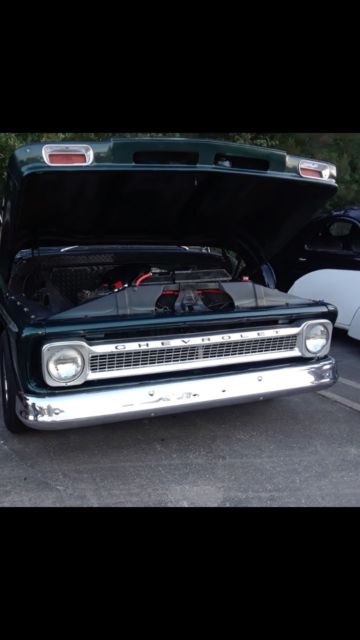 1966 Green/silver Chevrolet C-10 Fleetside