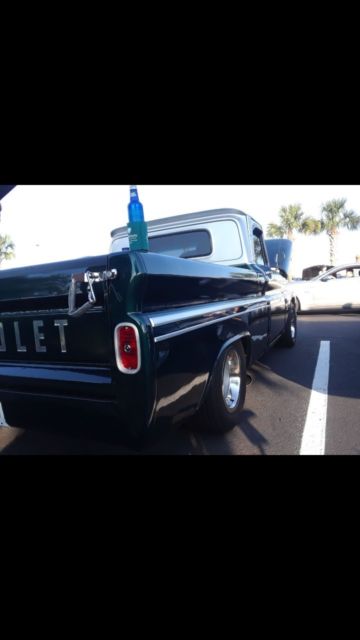 1966 Green/silver Chevrolet C-10 Fleetside