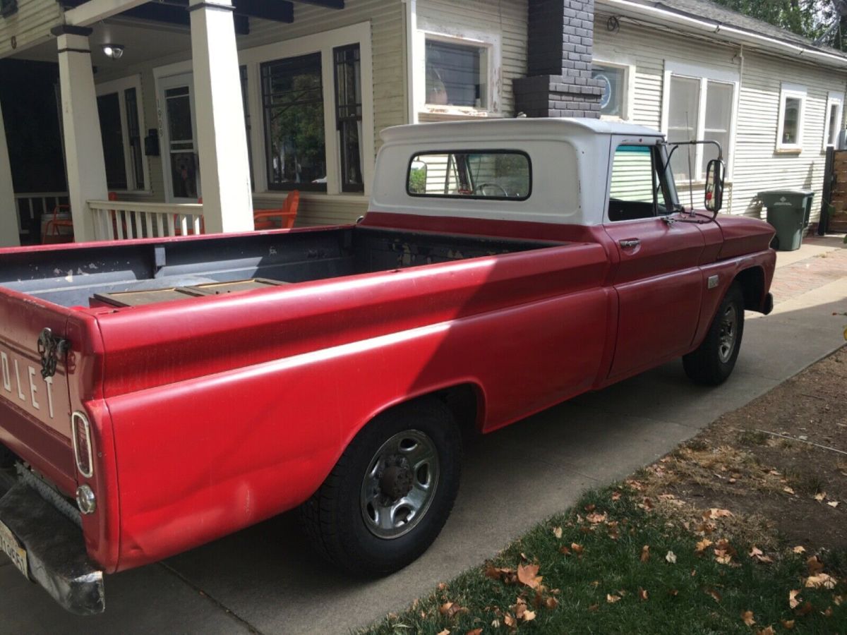 1966 Red Chevrolet C-10 Standard Cab Pickup
