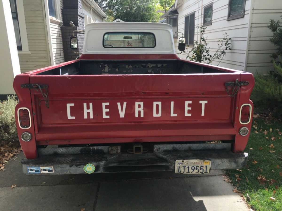 1966 Red Chevrolet C-10 Standard Cab Pickup