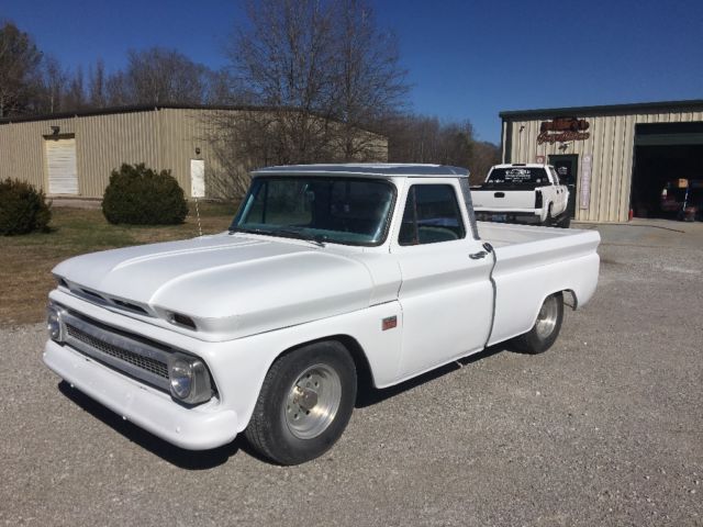 1966 White Chevrolet C-10 Standard Cab Pickup
