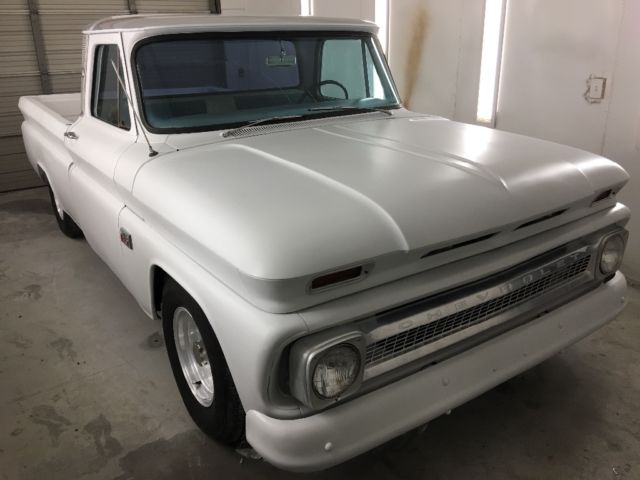 1966 White Chevrolet C-10 Standard Cab Pickup