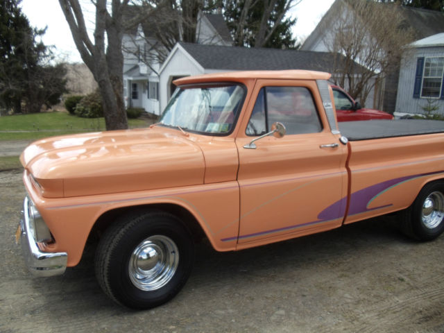 1966 pale orange Chevrolet C-10
