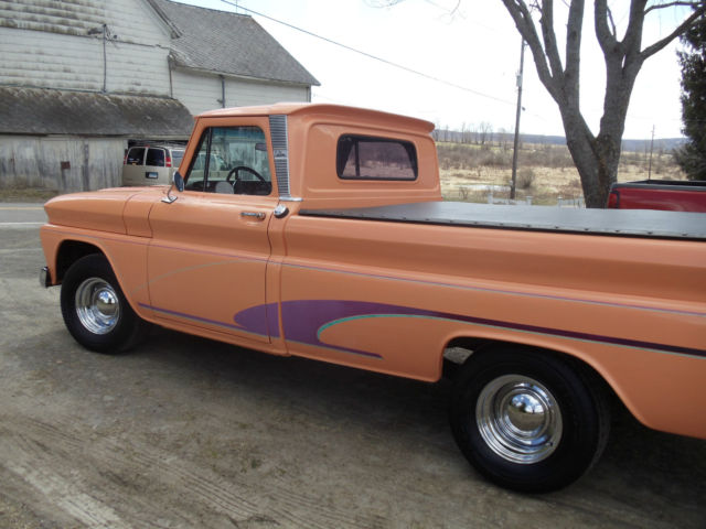 1966 pale orange Chevrolet C-10