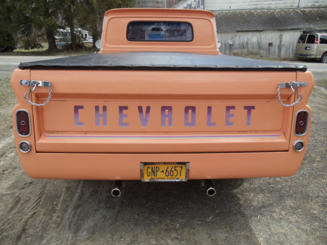 1966 pale orange Chevrolet C-10