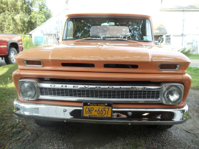 1966 pale orange Chevrolet C-10