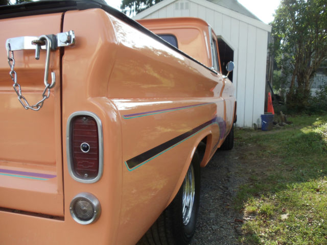 1966 pale orange Chevrolet C-10