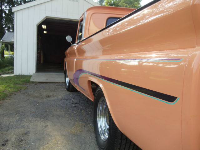 1966 pale orange Chevrolet C-10
