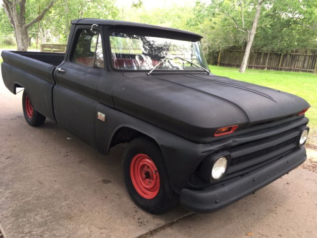 1966 Black Chevrolet C-10