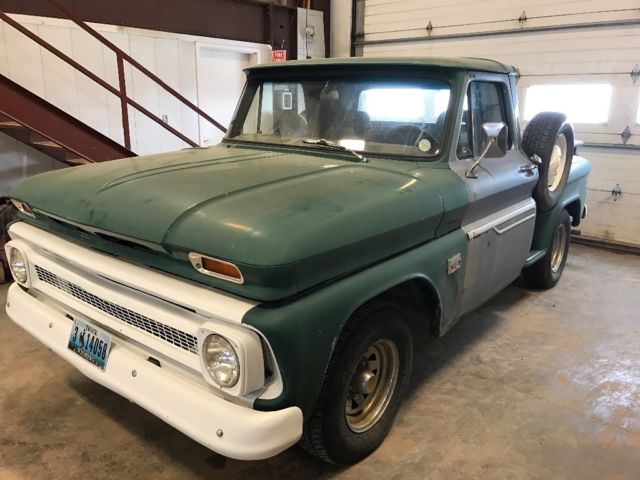 1966 Green Chevrolet C-10 Standard Cab Pickup