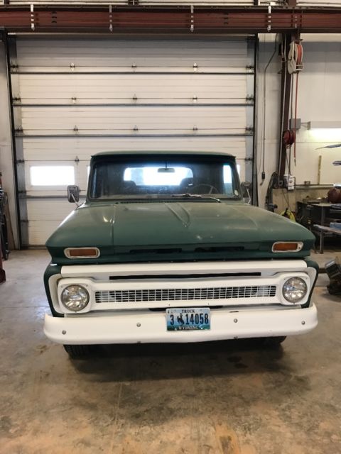 1966 Green Chevrolet C-10 Standard Cab Pickup