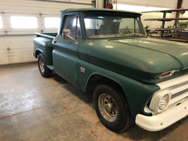 1966 Green Chevrolet C-10 Standard Cab Pickup