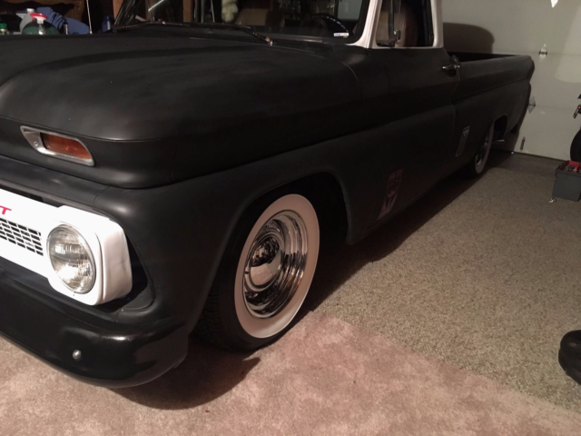 1966 Primer Black Chevrolet C-10 Standard Cab Pickup