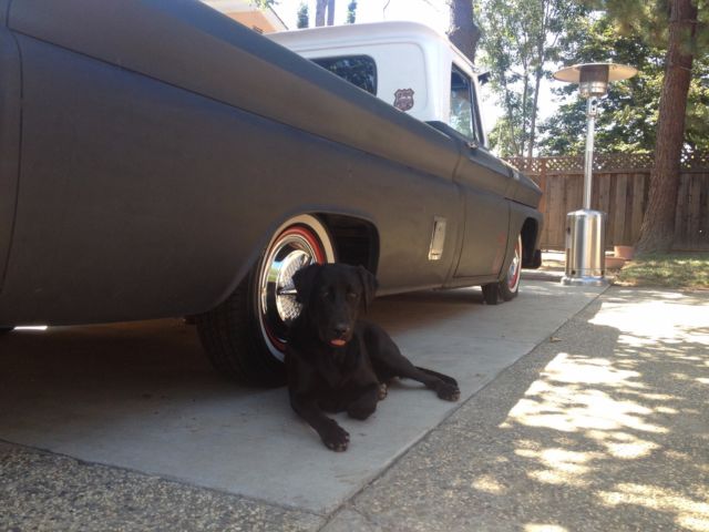 1966 Primer Black Chevrolet C-10 Standard Cab Pickup