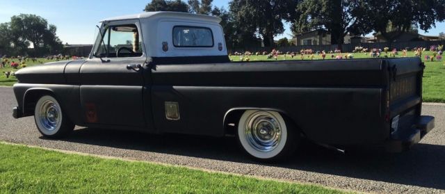 1966 Primer Black Chevrolet C-10 Standard Cab Pickup