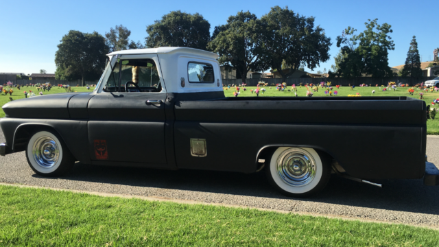 1966 Primer Black Chevrolet C-10 Standard Cab Pickup