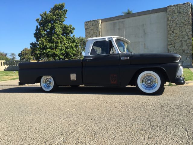 1966 Primer Black Chevrolet C-10 Standard Cab Pickup