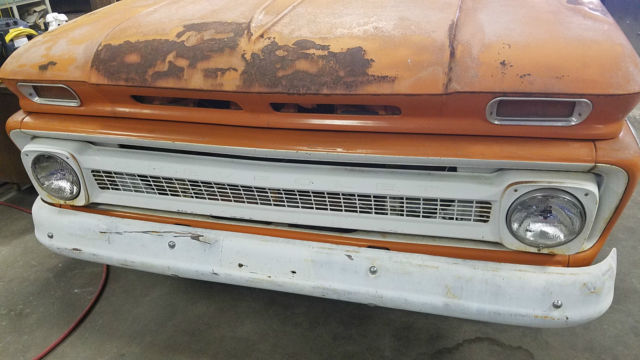 1966 Orange Chevrolet C-10 Standard Cab Pickup