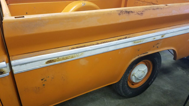 1966 Orange Chevrolet C-10 Standard Cab Pickup